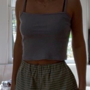 Brandy blue and white striped tank top